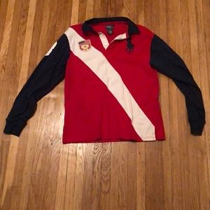 Long sleeved polo shirt